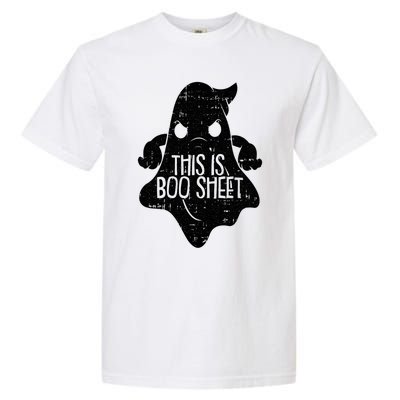 This Is Boo Sheet Lazy Halloween Costume Funny Ghost Pun Gift Garment-Dyed Heavyweight T-Shirt