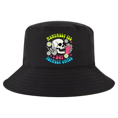 Tally I’Ll But Totally Chill Funny Halloween Skull Coffee Great Gift Cool Comfort Performance Bucket Hat