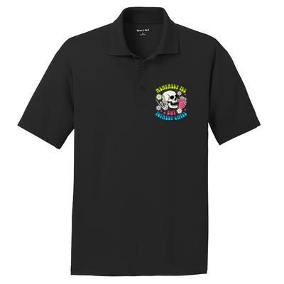 Tally I’Ll But Totally Chill Funny Halloween Skull Coffee Great Gift PosiCharge RacerMesh Polo