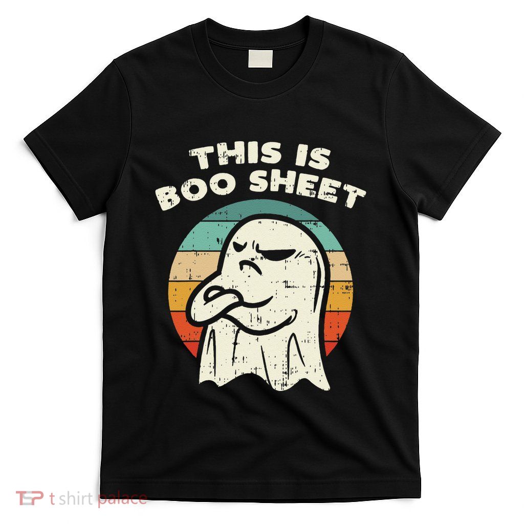 This Is Boo Sheet Ghost Retro Halloween Costume T-Shirt