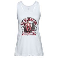 Trump ILl Be Home For Christmas Humorous Trump Christmas Ladies Essential Flowy Tank