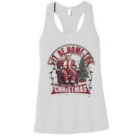 Trump ILl Be Home For Christmas Humorous Trump Christmas Women's Racerback Tank