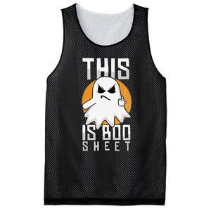 This Is Boo Sheet Trick Or Treat Funny Halloween Mesh Reversible Basketball Jersey Tank