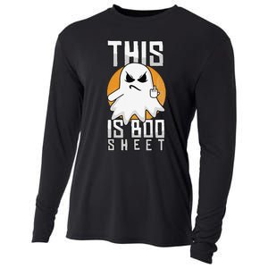 This Is Boo Sheet Trick Or Treat Funny Halloween Cooling Performance Long Sleeve Crew