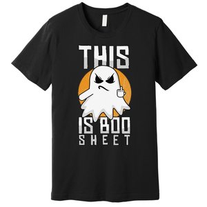 This Is Boo Sheet Trick Or Treat Funny Halloween Premium T-Shirt