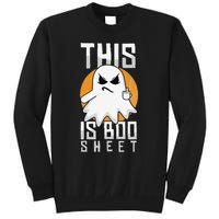 This Is Boo Sheet Trick Or Treat Funny Halloween Tall Sweatshirt