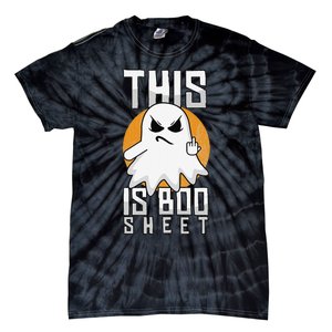 This Is Boo Sheet Trick Or Treat Funny Halloween Tie-Dye T-Shirt