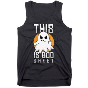 This Is Boo Sheet Trick Or Treat Funny Halloween Tank Top