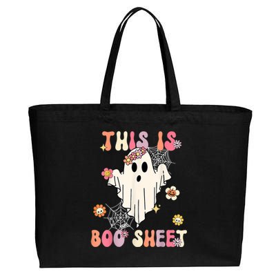 This Is Boo Sheet Retro Costume Cool Gift Cotton Canvas Jumbo Tote