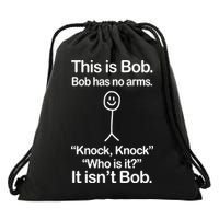This Is Bob Knock Knock Funny Drawstring Bag