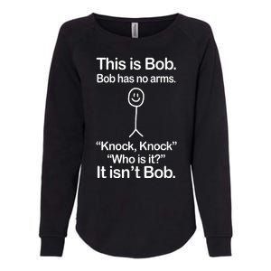 This Is Bob Knock Knock Funny Womens California Wash Sweatshirt