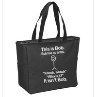 This Is Bob Knock Knock Funny Zip Tote Bag