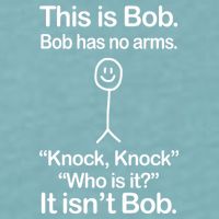 This Is Bob Knock Knock Funny Sueded Cloud Jersey T-Shirt