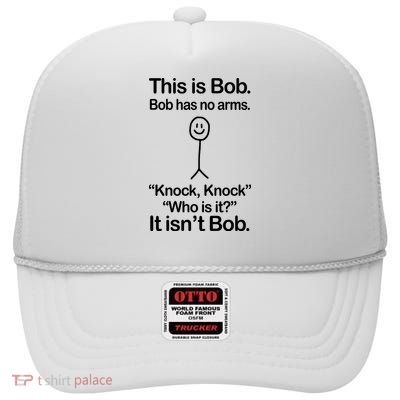 This Is Bob Knock Knock Funny High Crown Mesh Back Trucker Hat