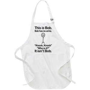 This Is Bob Knock Knock Funny Full-Length Apron With Pockets