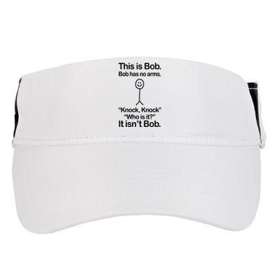 This Is Bob Knock Knock Funny Adult Drive Performance Visor