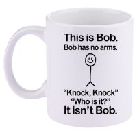 This Is Bob Knock Knock Funny 11oz C Handle Ceramic Mug