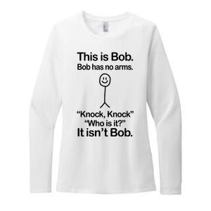 This Is Bob Knock Knock Funny Womens CVC Long Sleeve Shirt