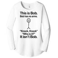 This Is Bob Knock Knock Funny Women's Perfect Tri Tunic Long Sleeve Shirt