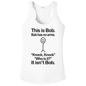 This Is Bob Knock Knock Funny Ladies PosiCharge Competitor Racerback Tank