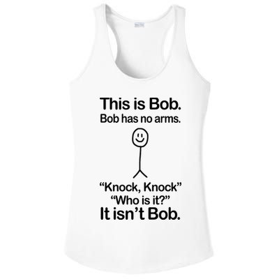 This Is Bob Knock Knock Funny Ladies PosiCharge Competitor Racerback Tank