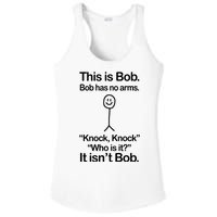 This Is Bob Knock Knock Funny Ladies PosiCharge Competitor Racerback Tank