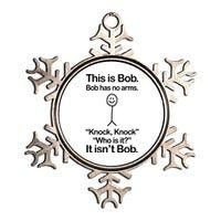 This Is Bob Knock Knock Funny Metallic Star Ornament