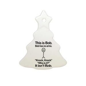 This Is Bob Knock Knock Funny Ceramic Tree Ornament