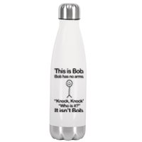 This Is Bob Knock Knock Funny Stainless Steel Insulated Water Bottle