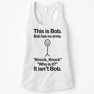 This Is Bob Knock Knock Funny Womens Tank Top