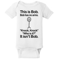 This Is Bob Knock Knock Funny Baby Bodysuit