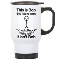 This Is Bob Knock Knock Funny Stainless Steel Travel Mug