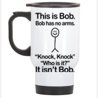 This Is Bob Knock Knock Funny Stainless Steel Travel Mug