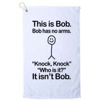 This Is Bob Knock Knock Funny Golf Towel