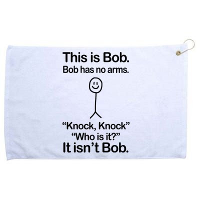 This Is Bob Knock Knock Funny Grommeted Golf Towel