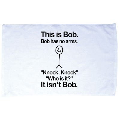 This Is Bob Knock Knock Funny Microfiber Hand Towel
