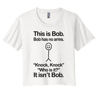 This Is Bob Knock Knock Funny Crop Top