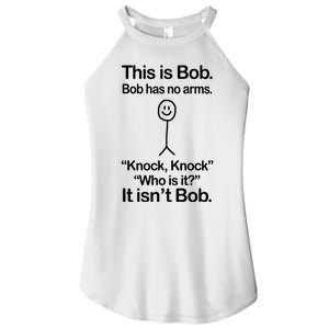 This Is Bob Knock Knock Funny Women's Perfect Tri Rocker Tank