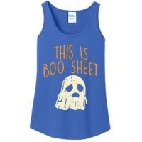 This Is Boo Sheet Sad Ghost Funny Pun Halloween Meaningful Gift Ladies Essential Tank