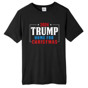 Trump I’Ll Be Home For Christmas Lights Xmas Pajamas Family Tall Fusion ChromaSoft Performance T-Shirt