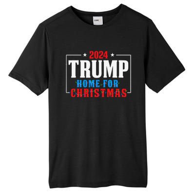 Trump I’Ll Be Home For Christmas Lights Xmas Pajamas Family Tall Fusion ChromaSoft Performance T-Shirt