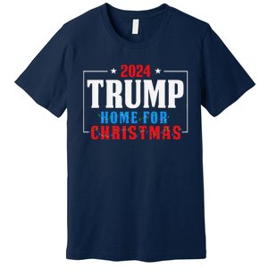 Trump I’Ll Be Home For Christmas Lights Xmas Pajamas Family Premium T-Shirt