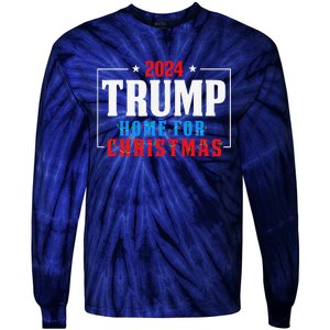 Trump I’Ll Be Home For Christmas Lights Xmas Pajamas Family Tie-Dye Long Sleeve Shirt