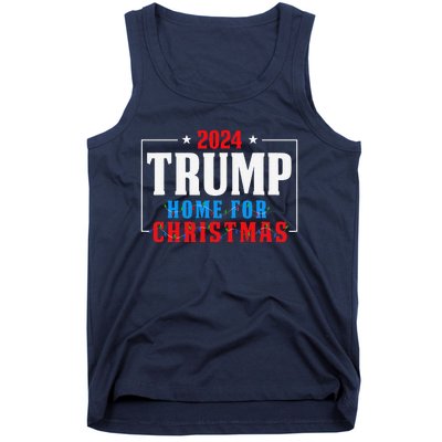 Trump I’Ll Be Home For Christmas Lights Xmas Pajamas Family Tank Top