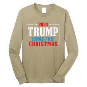 Trump I’Ll Be Home For Christmas Lights Xmas Pajamas Family Long Sleeve Shirt