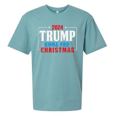 Trump I’Ll Be Home For Christmas Lights Xmas Pajamas Family Sueded Cloud Jersey T-Shirt