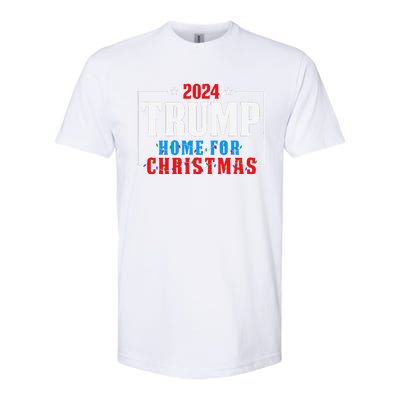 Trump I’Ll Be Home For Christmas Lights Xmas Pajamas Family Softstyle CVC T-Shirt