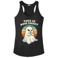 This Is Boo Sheet Ghost Retro Halloween Costume Ladies PosiCharge Competitor Racerback Tank