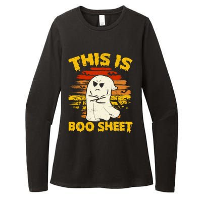 This Is Boo Sheet Cool Funny Halloween Design For Womens CVC Long Sleeve Shirt