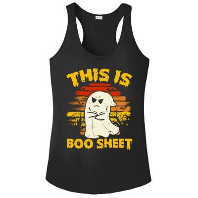 This Is Boo Sheet Cool Funny Halloween Design For Ladies PosiCharge Competitor Racerback Tank